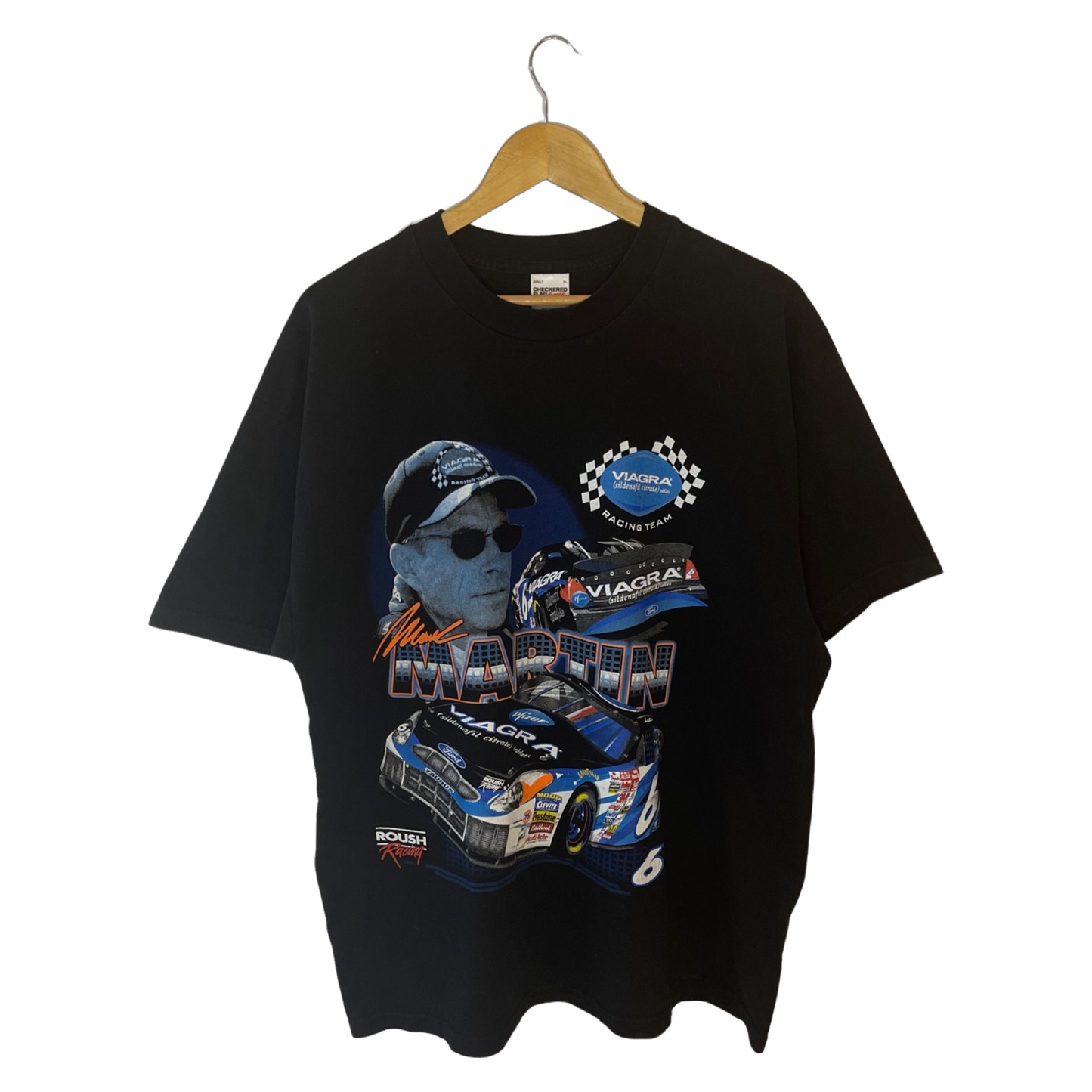 
                  
                    Vintage NASCAR Viagra Racing Team Mark Martin #6 T-Shirt - Size XL
                  
                