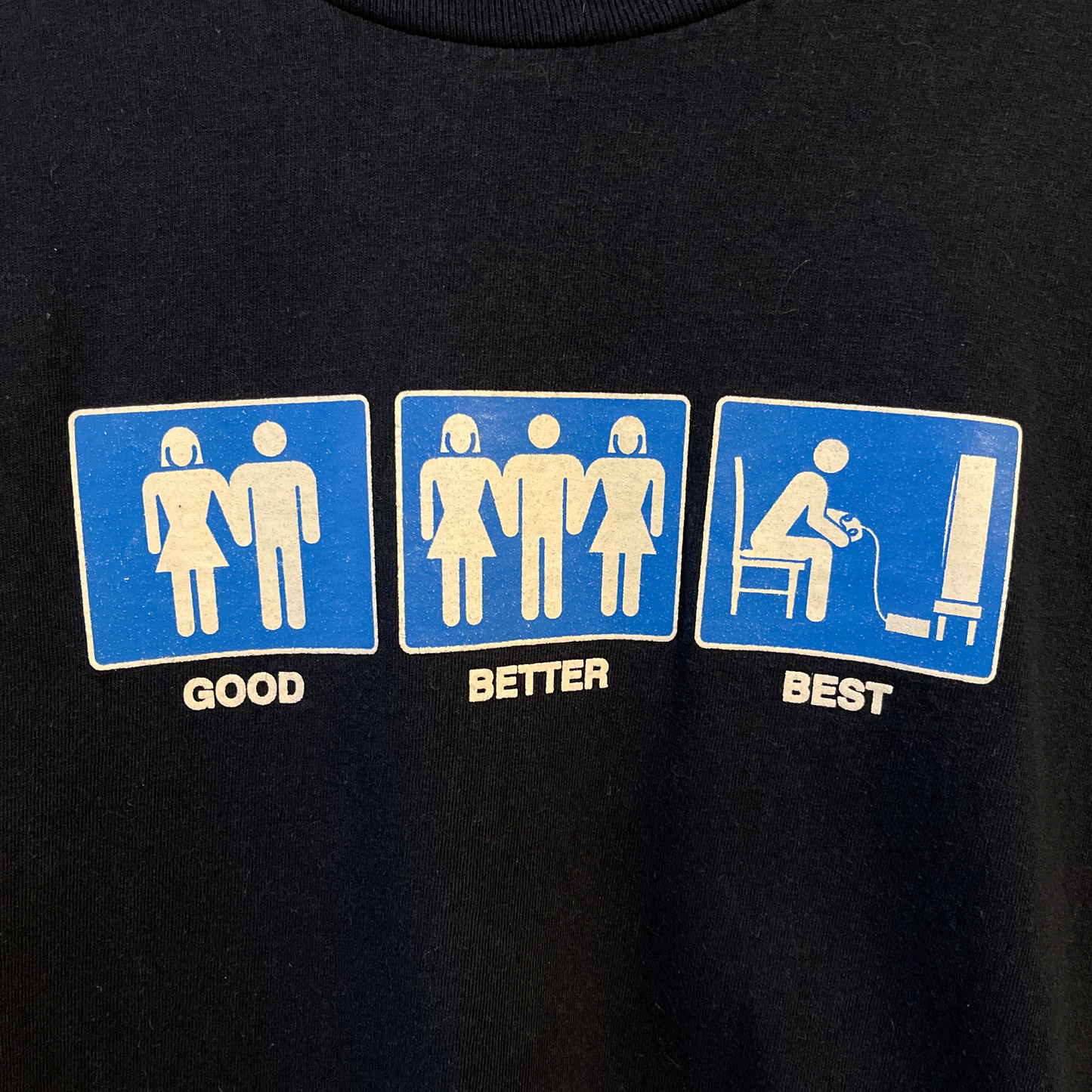 
                  
                    Vintage "Good, Better, Best" T-Shirt - Size L
                  
                
