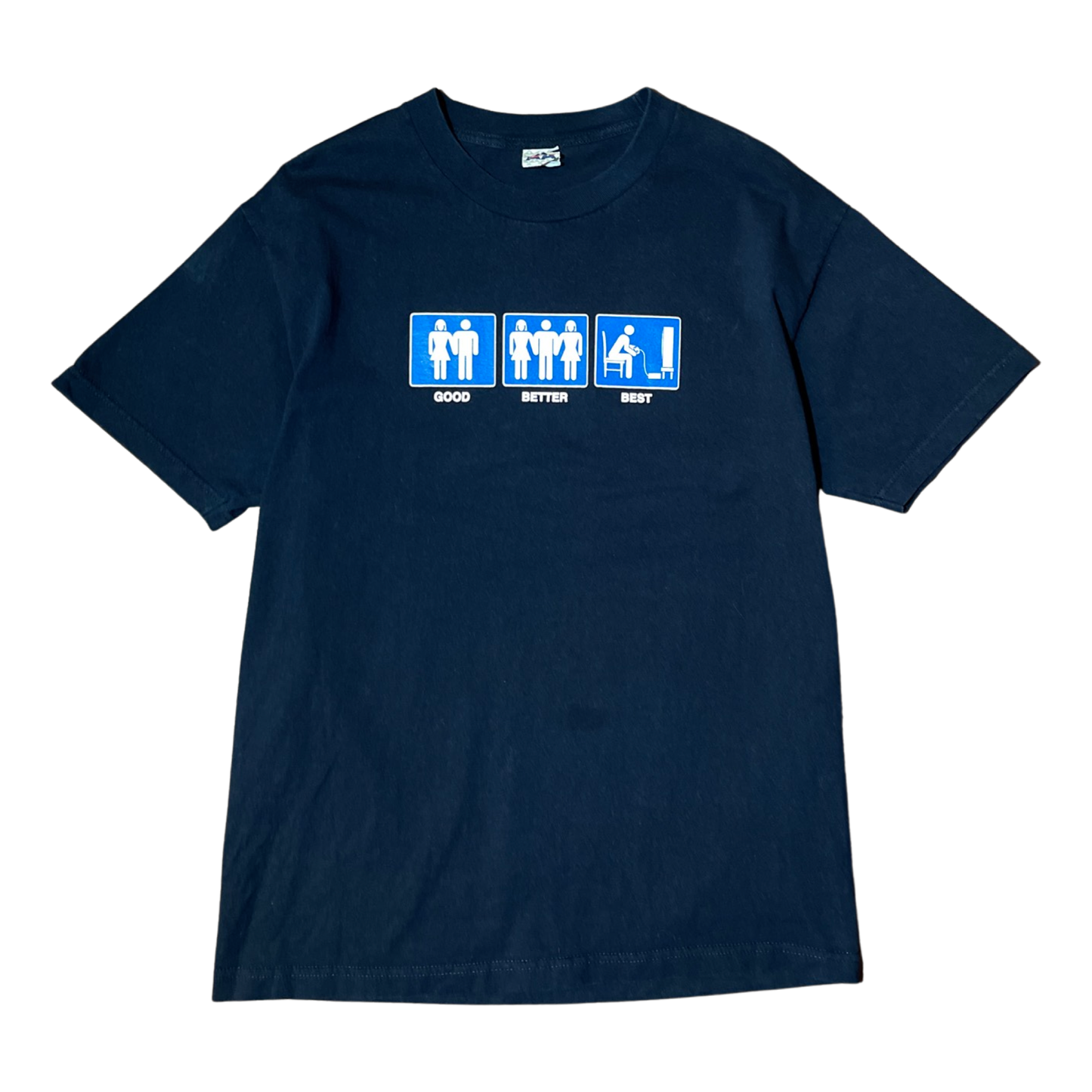 
                  
                    Vintage "Good, Better, Best" T-Shirt - Size L
                  
                