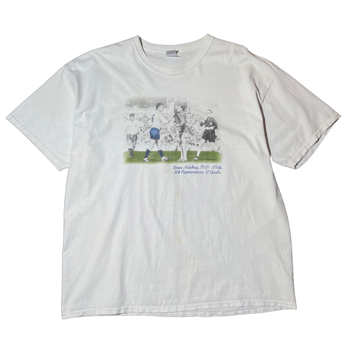 
                  
                    Vintage Tottenham Hotspur Dave Mackay T-Shirt - Size XXL
                  
                