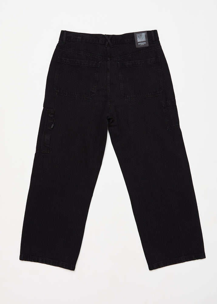 
                  
                    Richmond - Organic Denim Baggy Workwear Jeans / Washed Black
                  
                