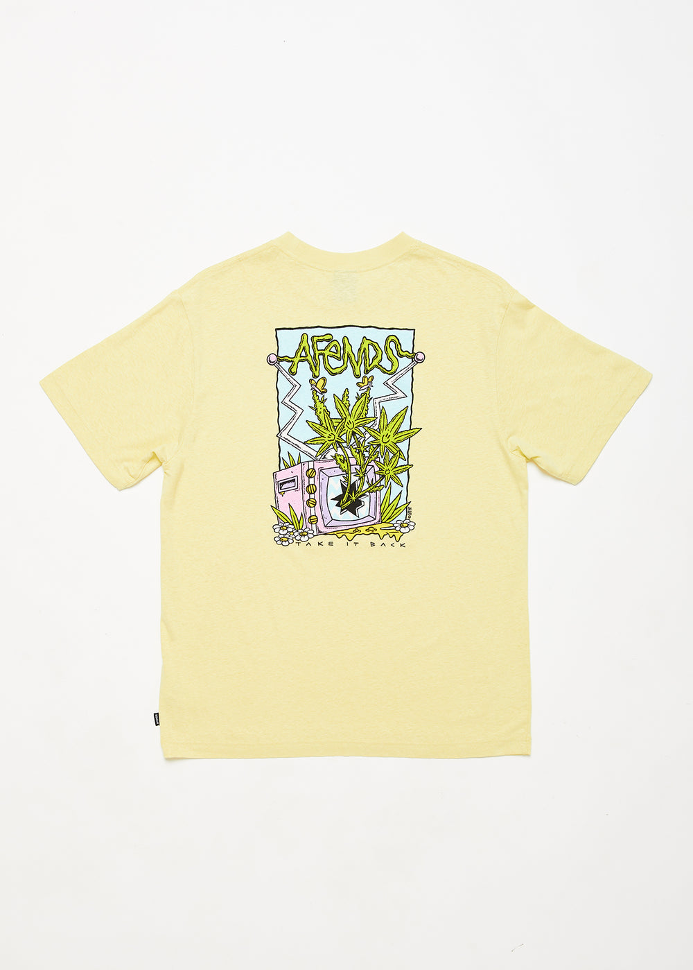 Take It Back - Hemp Retro Fit Tee / Citron