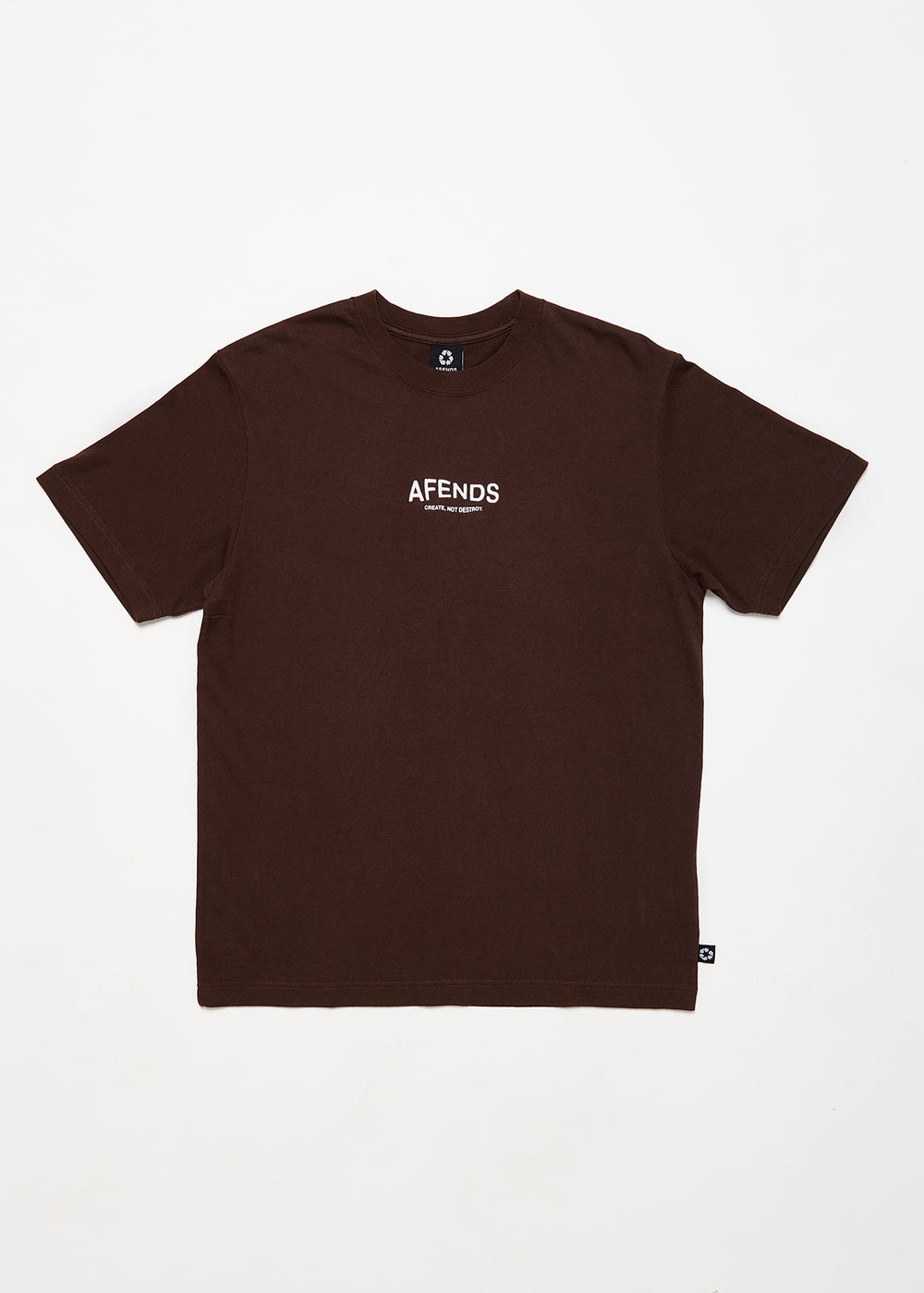 Spaced - Recycled Retro T-Shirt / Coffee