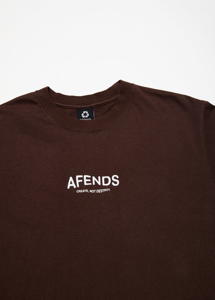 
                  
                    BNWT - Afends Spaced Recycled Retro T-Shirt / Coffee
                  
                