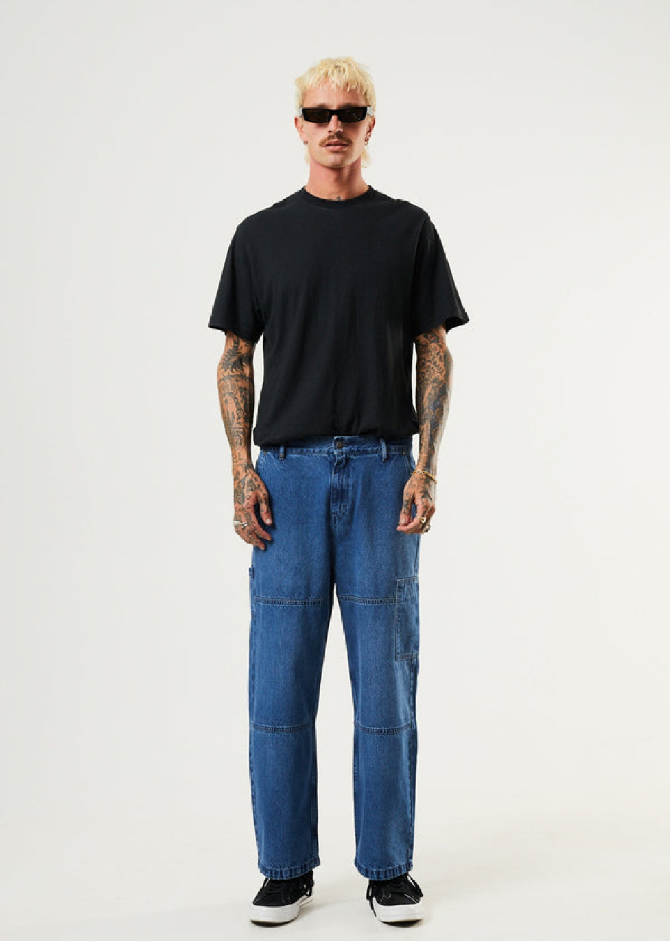 
                  
                    Richmond - Hemp Denim Baggy Workwear Jeans / Authentic Blue
                  
                