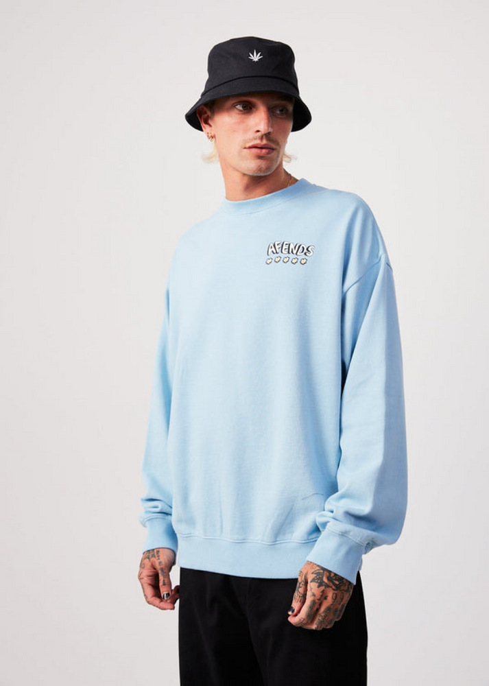 
                  
                    Flowers - Recycled Crew Neck / Sky Blue
                  
                