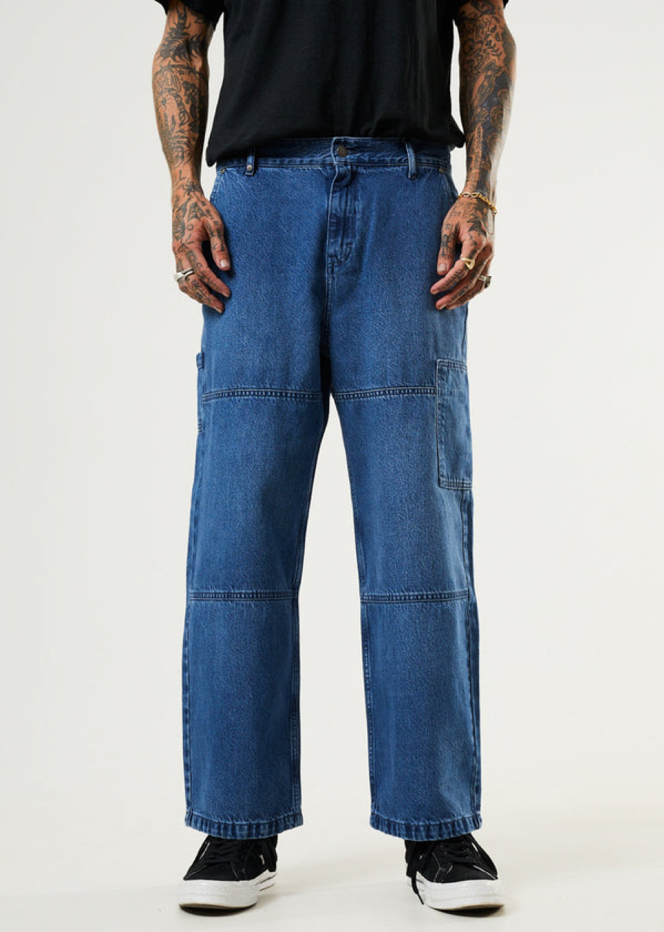 Richmond - Hemp Denim Baggy Workwear Jeans / Authentic Blue