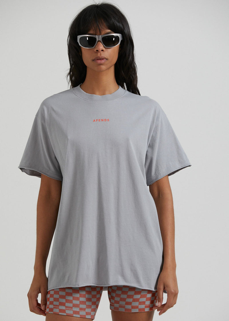 NWT - Afends Carvings Recycled Oversized Tee / Grey