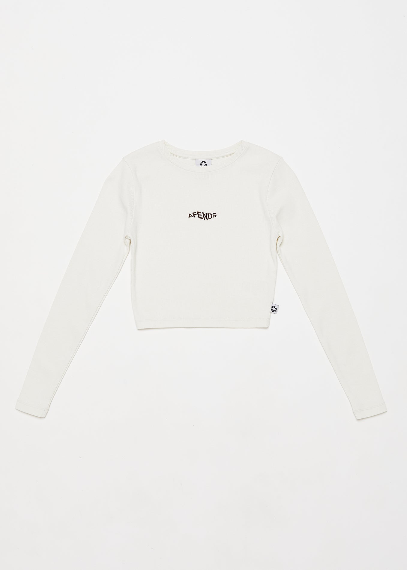 
                  
                    Harlow - Recycled Cropped Rib Long Sleeve Tee / Off White
                  
                